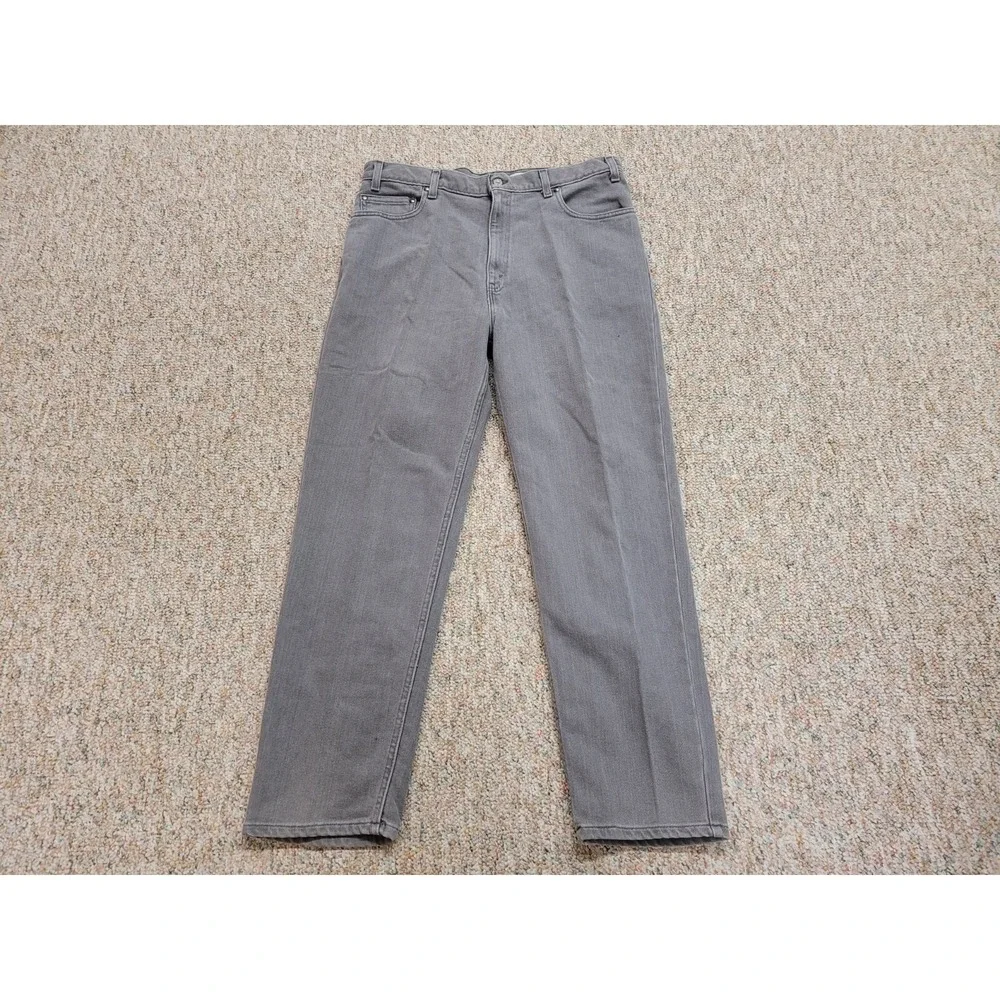 Levis 540 Flex Jeans Mens 38x30 Grey Vintage Made In USA Straight Leg Pants
